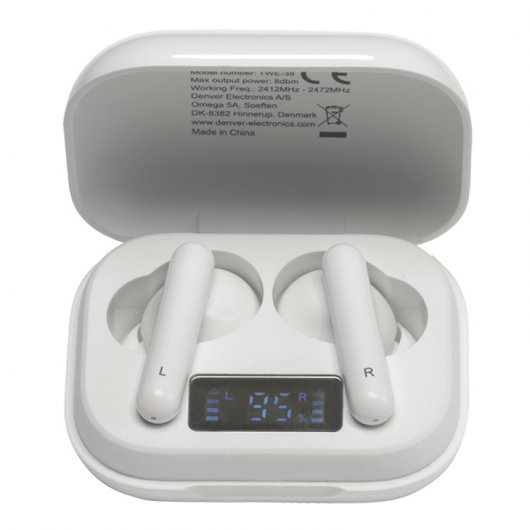 Denver TWE38 Casque sans fil Blanc