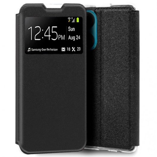 Cool Flip Cover Funda Negra para Huawei Honor X7