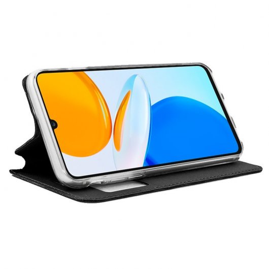 Cool Flip Cover Funda Negra para Huawei Honor X7