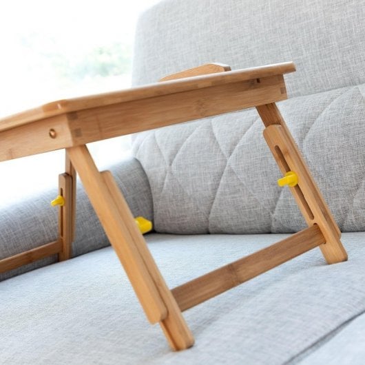 Northix Mesa Plegable para Portátil de Bambú