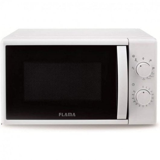 Flama 1884FL Mikrowelle mit Grillfunktion, 20 l, 700 W, Weiß