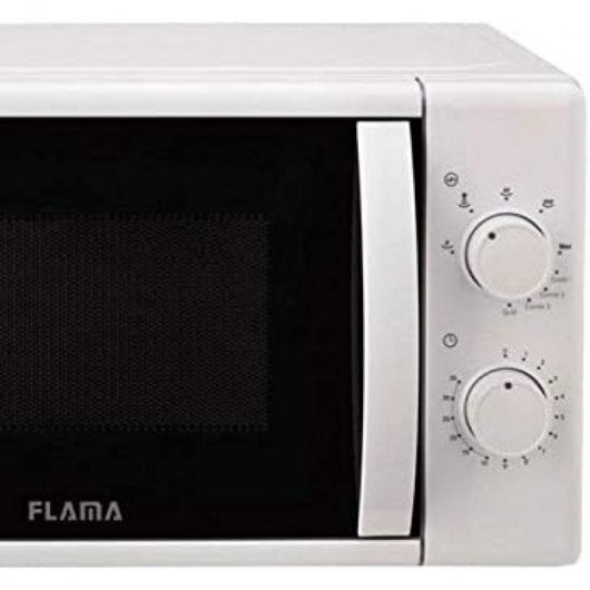 Flama 1884FL Mikrowelle mit Grillfunktion, 20 l, 700 W, Weiß