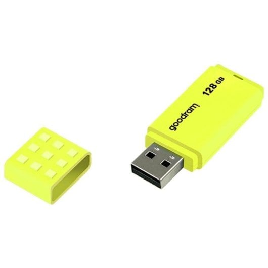 Clé USB GoodRam UME2 128GB Jaune USB 2.0 Design Antidérapant