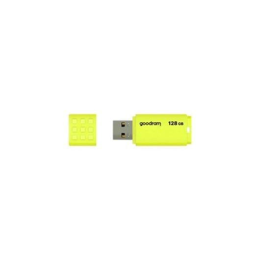 Clé USB GoodRam UME2 128GB Jaune USB 2.0 Design Antidérapant