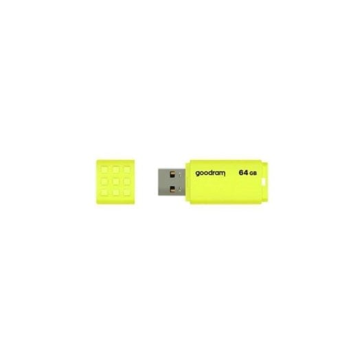 USB-Stick GoodRam UME2 64GB Gelb USB 2.0 Kappe Antirutsch