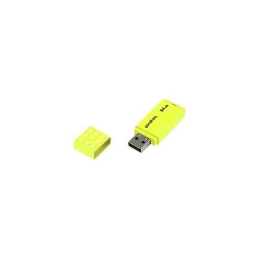 USB-Stick GoodRam UME2 64GB Gelb USB 2.0 Kappe Antirutsch