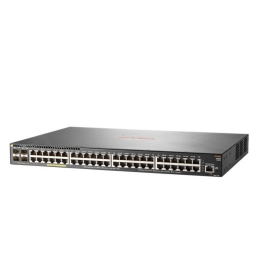 Aruba 2930F 48G PoE+ 4SFP Géré L3 Gigabit Ethernet (10/100/1000) Connexion Ethernet, supportant l'alimentation via ce port (PoE) 1U Gris