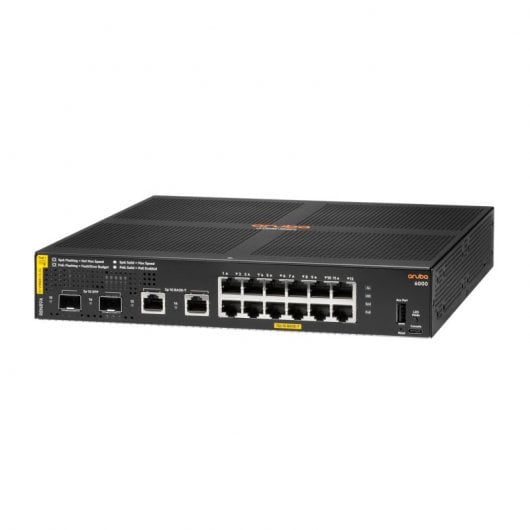 Aruba 6000 12G Classe 4 Switch Gerido L3 12 Portas Gigabit 2 SFP