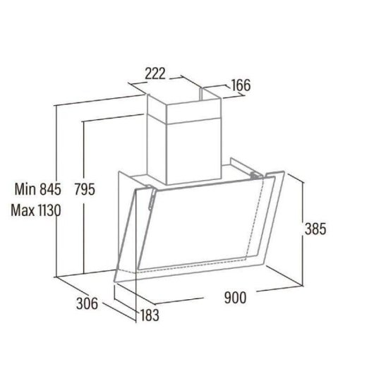 Campana extractora Cata VALTO 700 XGWH Canalizado/Recirculación 70cm LED Control Táctil