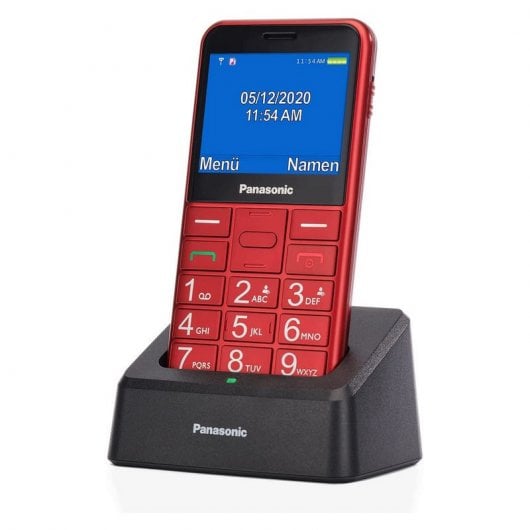 Panasonic KX-TU155 Téléphone portable pour seniors Rouge