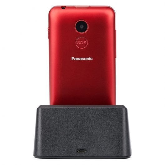 Telefono cellulare per anziani Panasonic KX-TU155 Rosso