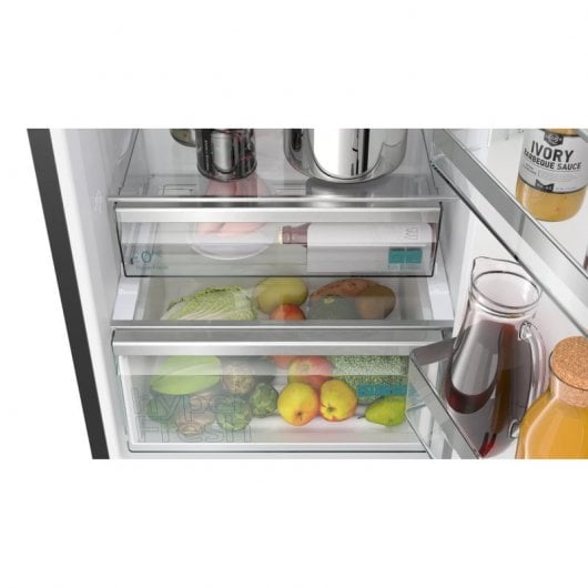 Siemens iQ500 KG39NAXCF Frigorífico Combi C Acero Inoxidable Negro