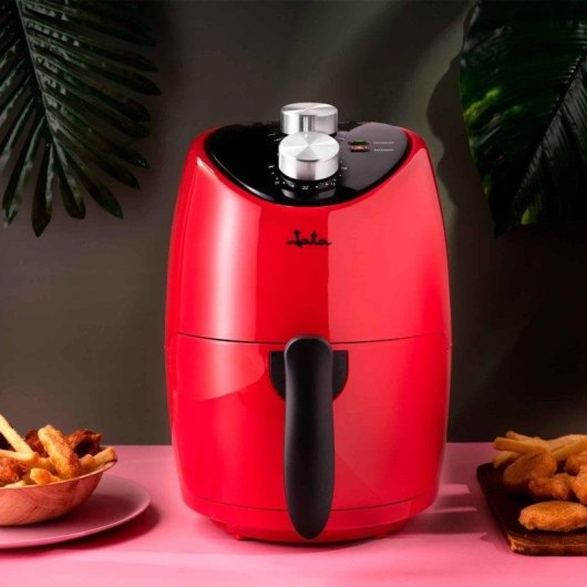Friteuse sans Huile Jata JEFR1222 2L 1000W Rouge et Noir