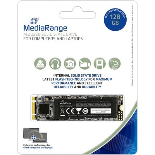Mediarange MR1021 128 Go SSD M.2 3D TLC NAND SATA 3