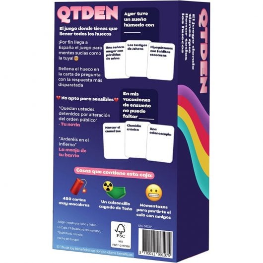 Asmodee Cartas QTDEN  Juego de Mesa