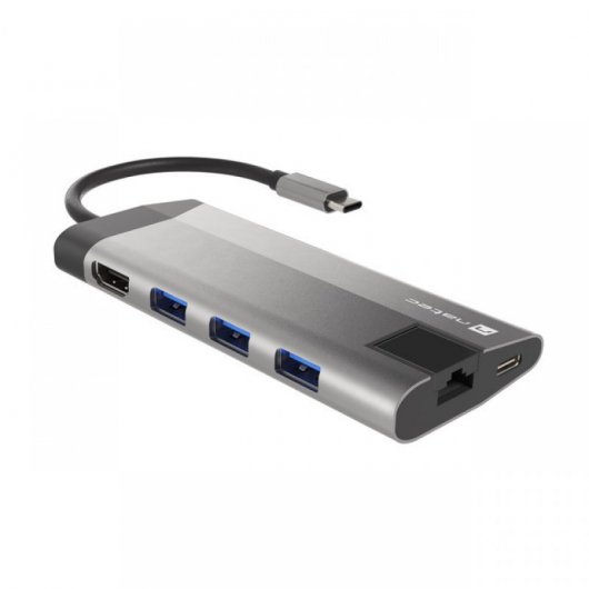 Docking station Natec Fowler Plus da USB-C a USB 3.0/HDMI/USB-C/RJ45/PD 3.0