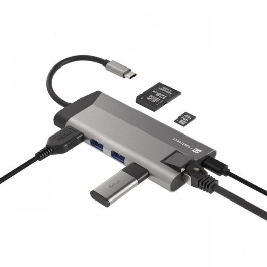 Natec Fowler Plus Docking Station USB-C a USB3.0/HDMI/USB-C/RJ45/PD 3.0