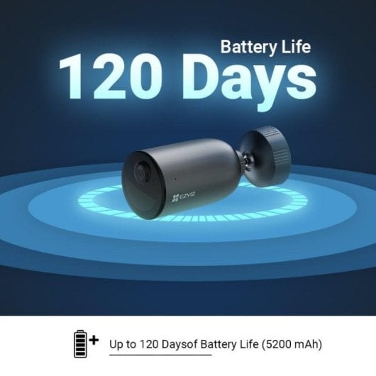 Caméra de surveillance EZVIZ EB3 2K Vision Nocturne Extérieure Alarme Bateria