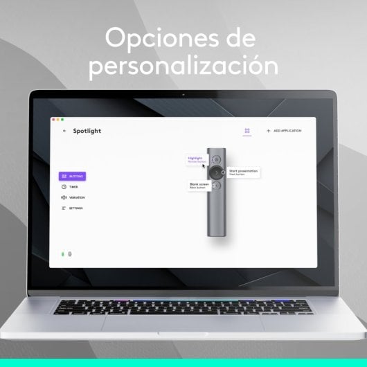 Logitech Spotlight Apresentador Sem Fios USB/Bluetooth Cinzento