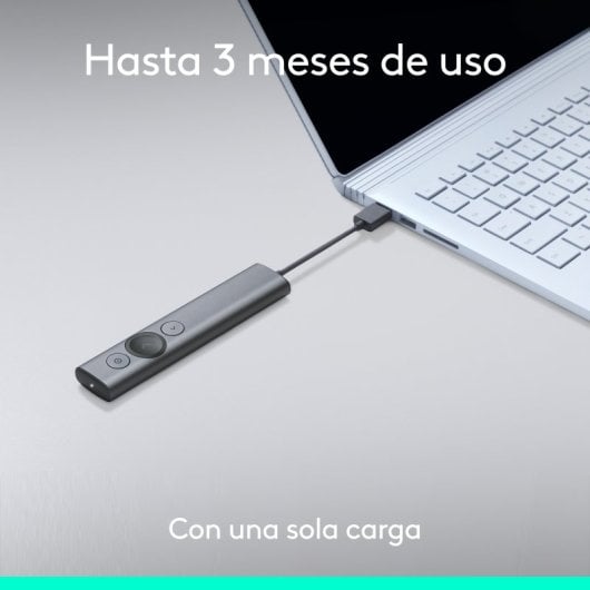 Logitech Spotlight Apresentador Sem Fios USB/Bluetooth Cinzento