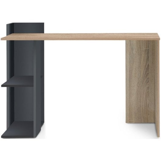 Home Heavenly Tokio Mesa de Escritorio con 2 Estantes 120x50x86cm Negro/Roble