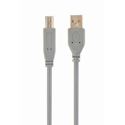 Cable USB 2.0 Gembird 1.8m Conector A a B Gris