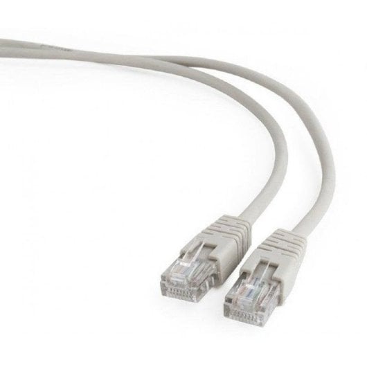 Câble réseau Gembird Cat5e 2m RJ-45 UTP contacts dorés beige