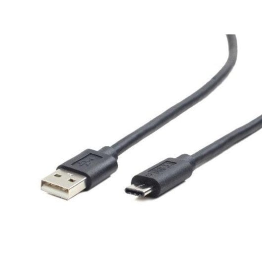 Cable USB Gembird CC-USB2-AMCM-1M 1m USB 2.0 A macho a C macho Negro chapado oro