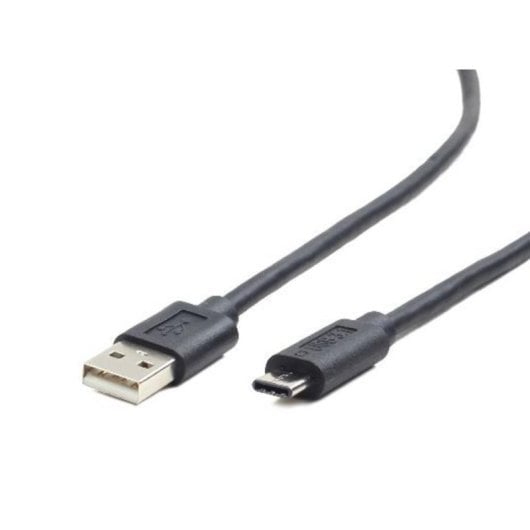 Câble USB Gembird USB 2.0 A vers USB-C 1m Noir contacts or