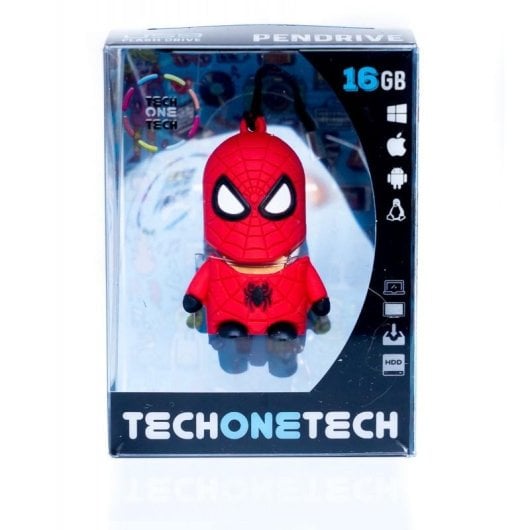 USB-Stick Tech One Tech Super Spider 32GB USB 2.0 Schwarz Rot