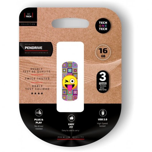 Tech One Tech Emoji Occhiolino 16 GB USB 2.0