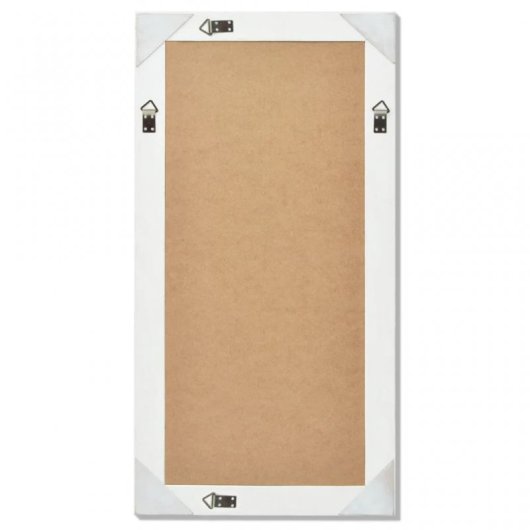 Vidaxl Espejo De Pared Estilo Barroco Blanco 100x50 Cm
