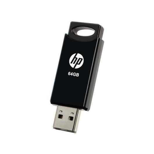 Pen USB HP V212 64GB USB 2.0 Slide Preto Compacto