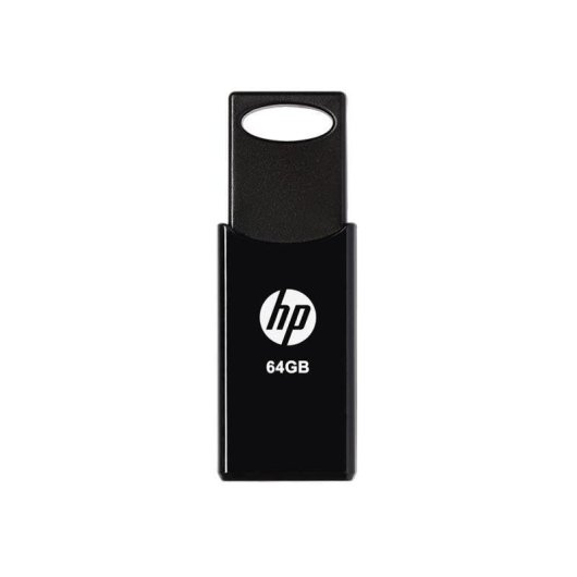 Pen USB HP V212 64GB USB 2.0 Slide Preto Compacto