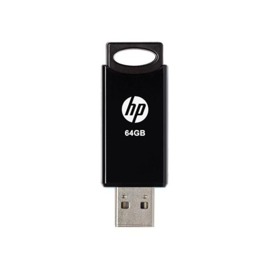 Pen USB HP V212 64GB USB 2.0 Slide Preto Compacto