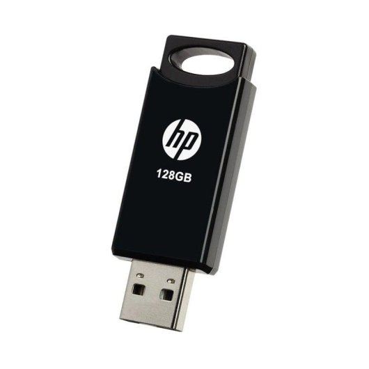 Unidad flash USB HP V212 128GB USB 2.0 negro diseño deslizable