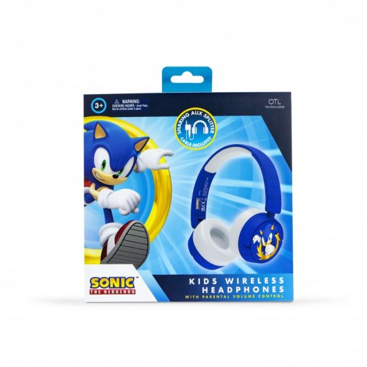 OTL Technologies Sonic The Hedgehog Cuffie wireless per bambini Blu