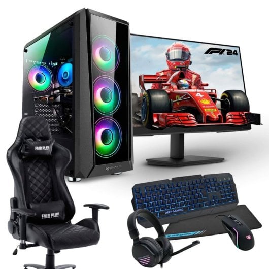 PC Racing Cosmo Pack PC Gaming Intel Core i5-12400F/16GB/1TB+256GB SSD/RTX 3050 + Pantalla 24' FullHD + Silla Gaming + C