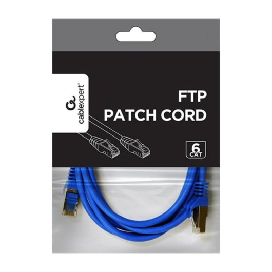 Netzwerkkabel Gembird Patch Cord Cat6 UTP 2m Blau RJ-45