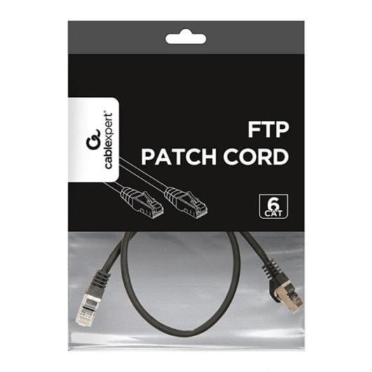 Netzwerkkabel Gembird Patch Cord Cat6 UTP 0.5m Schwarz RJ-45