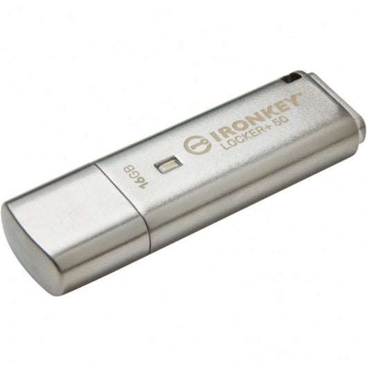 Kingston IronKey Locker+ 50 16GB USB 3.0 Plata