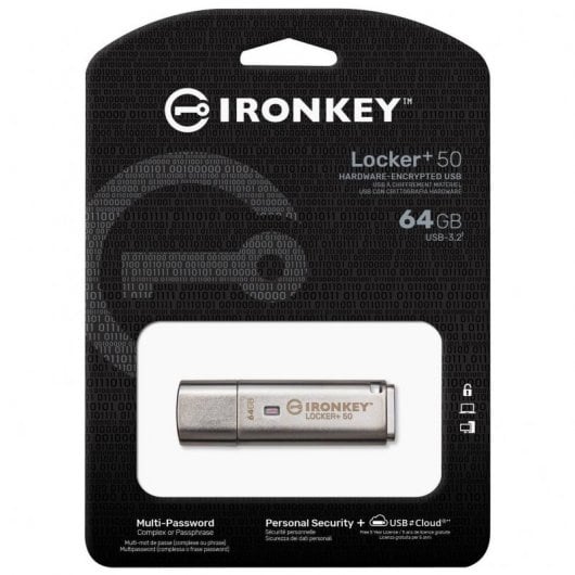 Kingston Technology IronKey 64GB IKLP50 AES USB, w/256bit Encryption