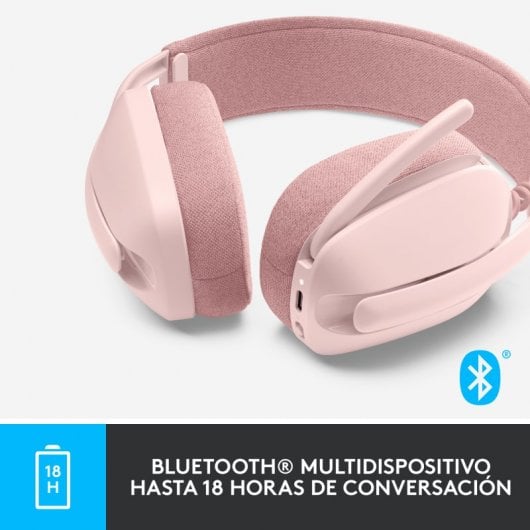 Logitech Zone Vibe 100 Auriculares Inalámbricos Rosas