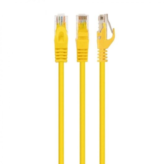 Cavo di rete Gembird PP6U-0.5M Cat6 UTP 0,5 m giallo con connettori RJ-45