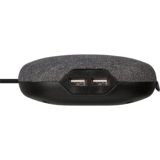 Brennenstuhl Multipresa con superficie tessile 1 presa Euro + 2xUSB 3m Nero/Antracite
