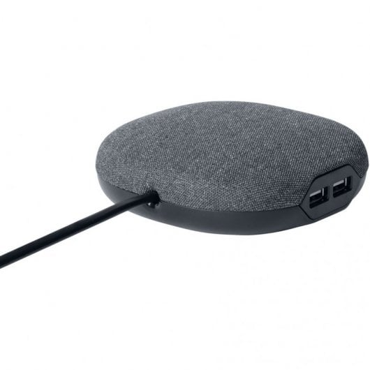 Brennenstuhl Multipresa con superficie tessile 1 presa Euro + 2xUSB 3m Nero/Antracite