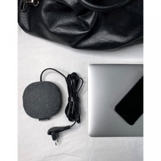 Brennenstuhl Multipresa con superficie tessile 1 presa Euro + 2xUSB 3m Nero/Antracite