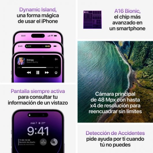Apple iPhone 14 Pro Max 256GB Plata Libre