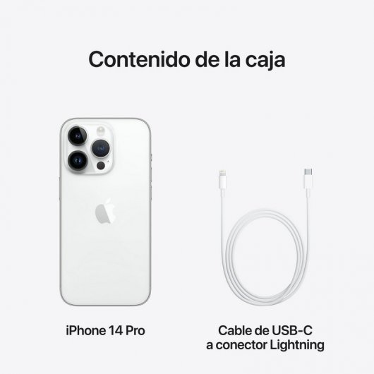 Apple iPhone 14 Pro 15,5 cm (6.1") Double SIM iOS 16 5G 256 Go Argent