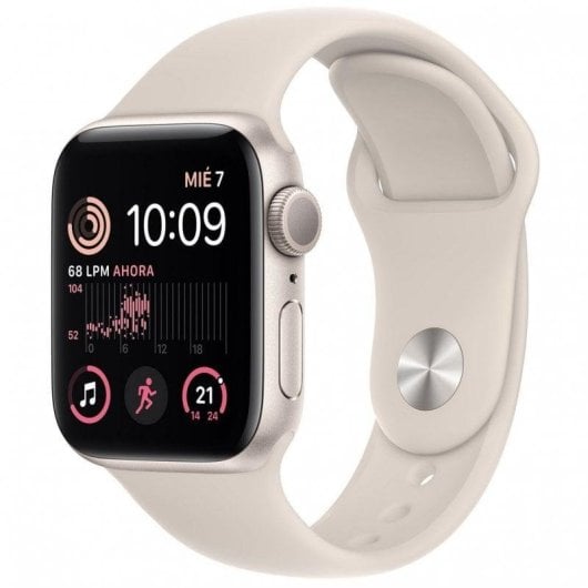 Apple Watch SE GPS 40mm Aluminio Starlight OLED Beige NFC Bluetooth Resistente all'Acqua